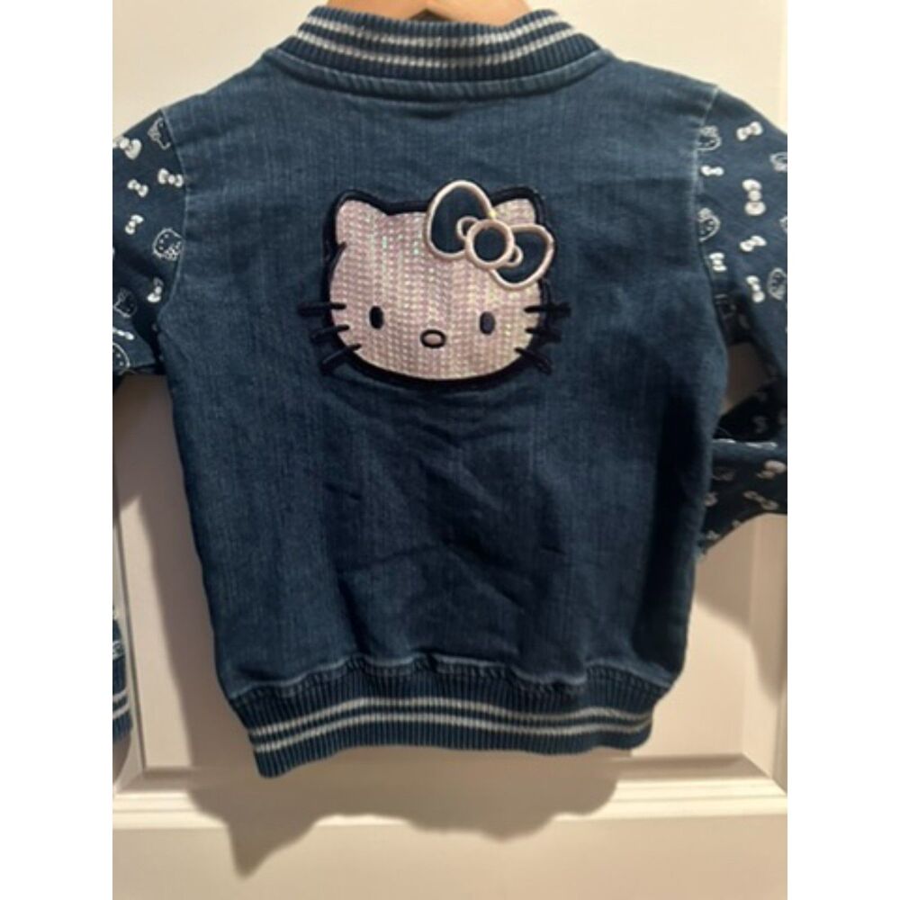 Hello Kitty Girl Jean Jacket Size 5 - Picture 7 of 11